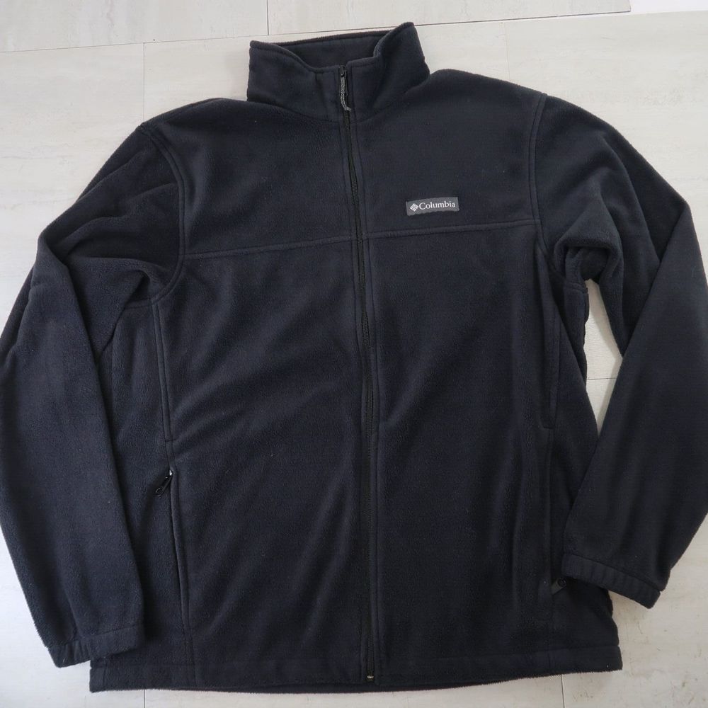 Columbia Sweater Womens Large Black Fleece 1/4 Zip Up Pullover Sweatshirt